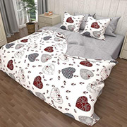 Комплект постельного белья бязь Сердечный привет 2 Selena 100105