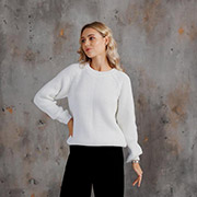 Джемпер жіночий в'язаний Джун Art Knit білий