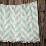 Плед-накидка Barine Fishbone throw sage