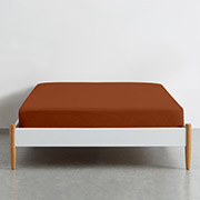 Простирадло на гумці Cinnamon ранфорс Cosas висота 25 см