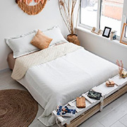 Жакардове покривало з наволочками Arya FJ670140 V2001 біле