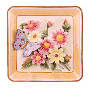 Тарілка декоративна 21 см Метелик з маргаритками Lefard 59-408