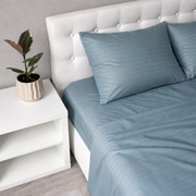 Комплект постільної білизни Fiber Mint Stripe Emily мікрофібра м'ятний