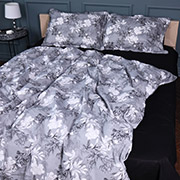 Постільна білизна 00-8 Black Flowers поплін MirSon