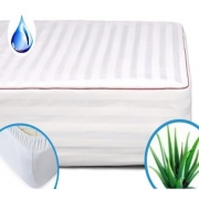 Наматрацник MirSon DeLuxe Cotton Aloe vera 271 непромокальний з гумкою по периметру