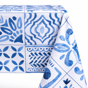 Скатертина водовідштовхувальна Blue Mosaic SoundSleep біла