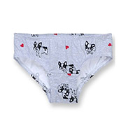 Труси для дівчинки 1101219смп кулір Татошка сірий з принтом