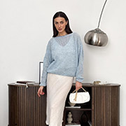 Джемпер в'язаний Soft Art Knit блакитний