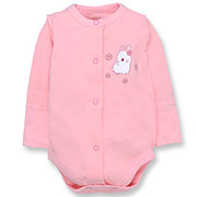 Боді для дівчинки 1402353зйк футер Татошка рожевий