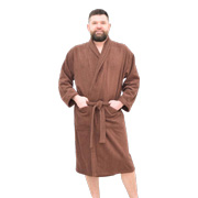 Халат махровий чоловічий Nostra Шаль коричневий