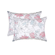 Набір із двох наволочок Весняний вечір бязь Home Line сіро-рожевий
