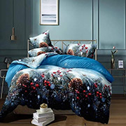 Комплект постільної білизни Selena бязь gold Зимовий Ліс 2 100612