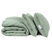 Набір зимова ковдра та 2 подушки Colors in Comfort green Penelope зелений