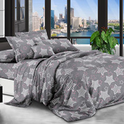 Постільна білизна Рожеві зірки полікоттон Selena 600252