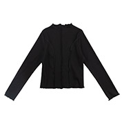 Лонгслів для дівчинки ФБ996 трикотаж-рубчик Бембі Y00-чорний