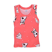 Майка для дівчинки 2505228мпс рібана Татошка рожевий із принтом