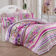 Постільна білизна Majoli ранфорс Carolin V2 Lila