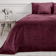 Покривало Ромб круглий Velour ТЕП бордо