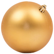 Куля новорічна 10 см Novogod'ko 974043 золота матова