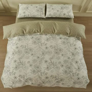 Комплект постільної білизни Gloria Ardesto сатин Квіти бежевий