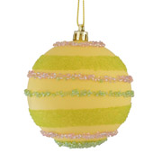 Куля новорічна 8 см з кольоровим бісером Yes! Fun 972818