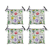 Набір із 4 подушок для стільців Cupcake Violet Прованс