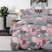 Постільна білизна Серцевий мікс 505126 фланель Selena