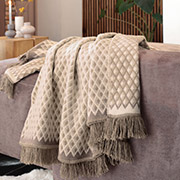 Плед бавовняний Bright Day mocca Biederlack 796332