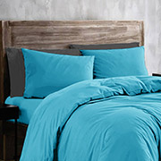 Простирадло бязеве Monochrom Blue SoundSleep блакитне