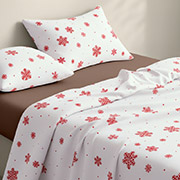 Постільна білизна Snowflakes Berry CS5 фланель Cosas простирадло на гумці