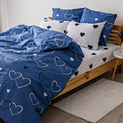 Постільна білизна Navy blue love 31 ранфорс ТЕП