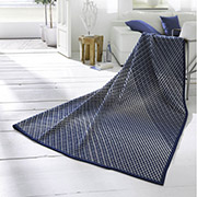 Плед бавовняний Cotton Home VB Threads blue Biederlack 797056