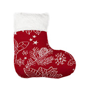 Декоративное изделие Сапожок красный с узором Прованс 32 см