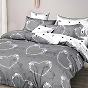 Постільна білизна Зіркові серця 300759 сатин Selena 300759