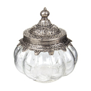 Банка декоративна скляна з металевою кришкою 14x14 см Lefard 876-078