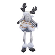 Интерьерная текстильная фигурка Олень новогодний №2 YES! Fun 973611 54 см белый