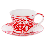 Набор чайный фарфоровый из 2 предметов 220 мл Сицилия ред Lefard 924-766