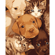 Картина за номерами 40х50 см Милі мордочки Santi 955765