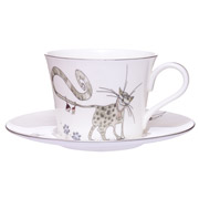 Набір чайний порцеляновий 2 предмети 200 мл Коти Lefard 264-695
