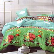 Комплект постельного белья подростковый ранфорс Веселая Черепаха Selena 210334