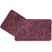 Набір килимків у ванну Arya Hasir TR1006872 бордовий - 2 шт