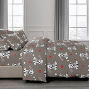 Постільна білизна Песики беж 102235 бязь-люкс Selena