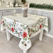 Скатертина з водовідштовхувальним покриттям Limaso Navidad107