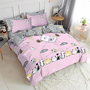 Постільна білизна Кошенята-непосиди pink 100488 бязь-люкс Selena