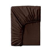 Простирадло на гумці Brown сатин Cosas висота 20 см