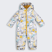 Комбінезон зимовий КБ215 плащівка Бембі X01-сірий-принт