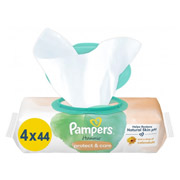 Серветки дитячі вологі 4х44 шт Harmonie Protect and Care Pampers 8700216250580