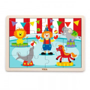 Дерев'яний пазл Viga Toys Цирк 16 ел. 51455