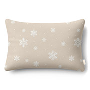 Наволочка Snowflakes Latte фланель Cosas