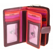 Жіночий шкіряний гаманець Visconti R-13 Carmelo plum multi